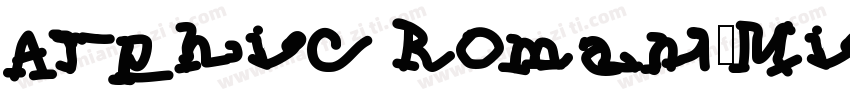 Arphic Roman-Mincho字体转换